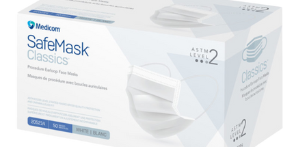 Medicom - SafeMask Classics Earloop Masks L2 50/Box White