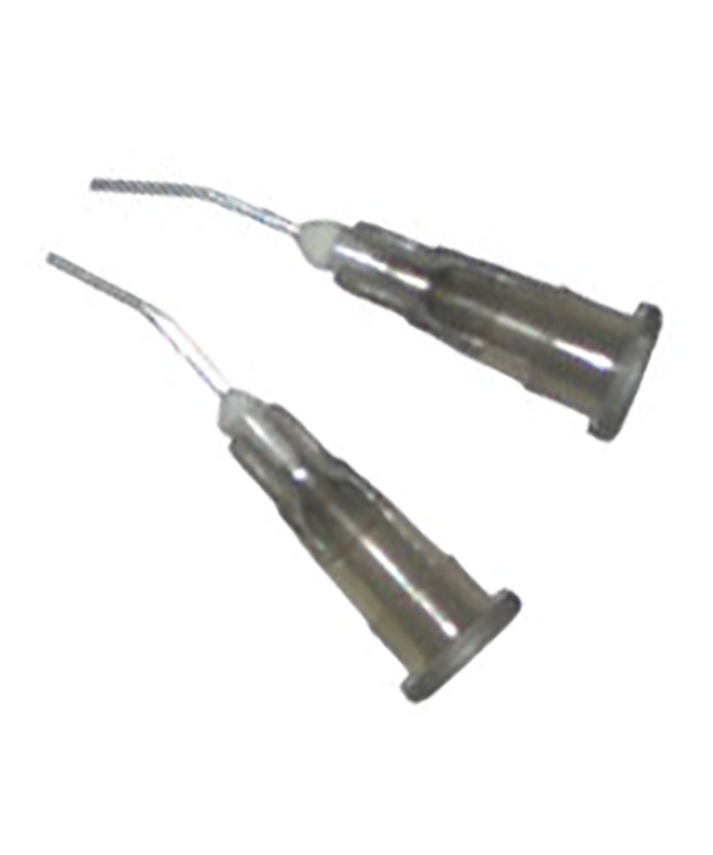 Plasdent - 22 ga Pre-Bent Luer Lock Dispensing Tips, Gray 100/Bag