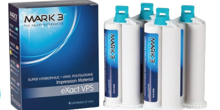 Mark3 - Exact Vps Impression Material Monophase Fast Set 4 X 50 Ml Cartridges. Super