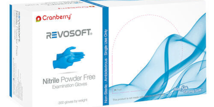 Cranberry - Cranberry RevoSoft Nitrile Gloves 300/Pk Large