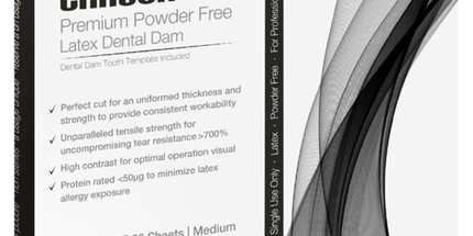 Cranberry - Carbon Dental Dam Latex 6x6 Spearmint Black 36/Box