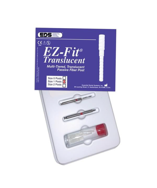 EDS - EZ-Fit Passive Translucent Fiber Post Kit Size #1 10/Pk