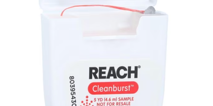 Reach - Clean Burst Dental Floss, Cinnamon, Trial Size, 5 yds (1/Pc) ((former JJ-9624))