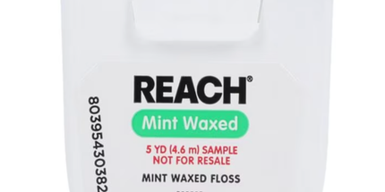 Reach - Dental Floss, Waxed, Mint, Trial Size, 5 yds (1/Pc) (former JJ-9864)