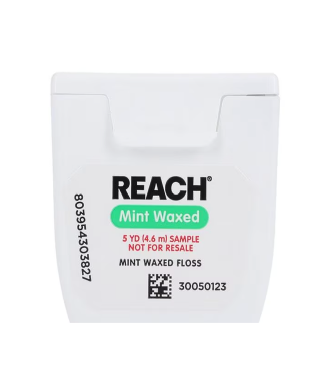 Reach - Dental Floss, Waxed, Mint, Trial Size, 5 yds (1/Pc) (former JJ-9864)