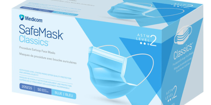 Medicom - SafeMask Classics Earloop Masks L2 50/Box Blue