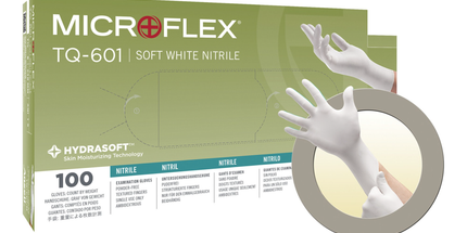 Tranquility PF Nitrile White Gloves Medium 100/Bx