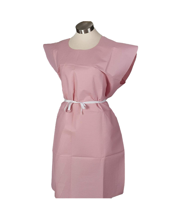Tidi - Tidi Brand Choice Exam Gowns Tissue Poly Tissue Mauve 50/case