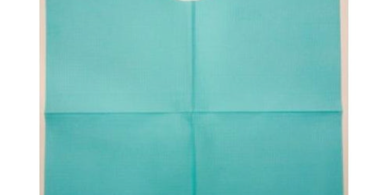 Tidi - Contour Neck Bib 17x18 3 Ply Blue 500/Cs