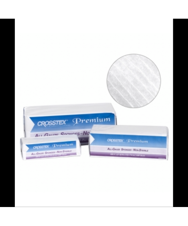 All-Gauze Sponges Premium N/S 3x3 12-Ply 4000/Case