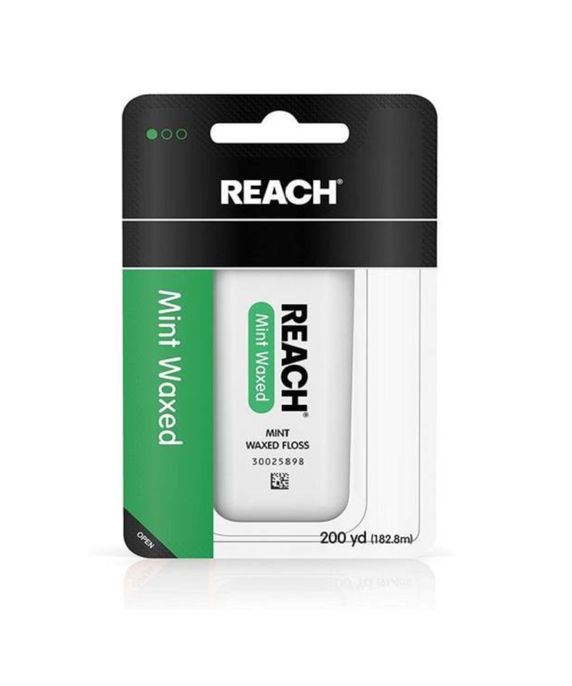 Reach - Waxed Mint Floss, 200 yd w/dispenser (1/Pc)