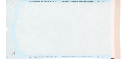 HSB - 7.50"?x?13" - Paper/Blue Film Self-Sealing Sterilization Pouch 200/Bx