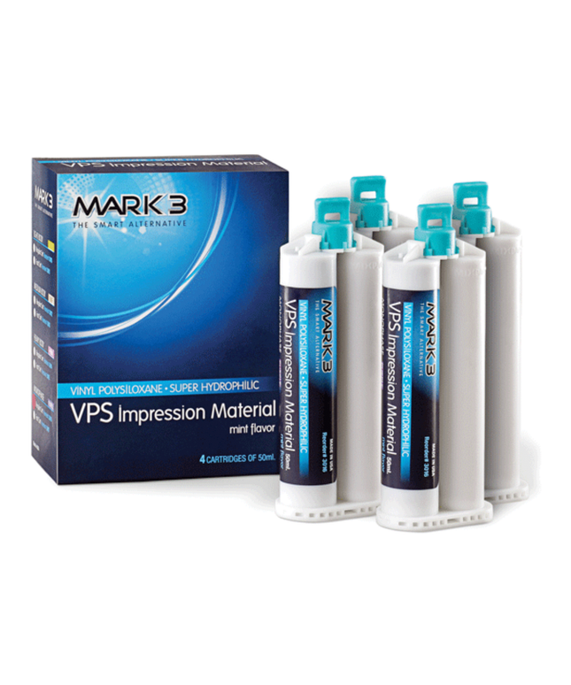 Mark3 - VPS Impression Material Heavy Fast Set 50ml. Cartridges 4/bx.