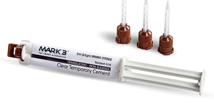 Mark3 - Temporary Cement Clear NE Automix Syringe 5ml. 1/bx. + 10 Mixing Tips - MARK3