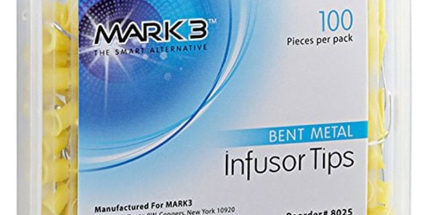 Mark3 - Infusor Tips Metal Bent 100/pk.