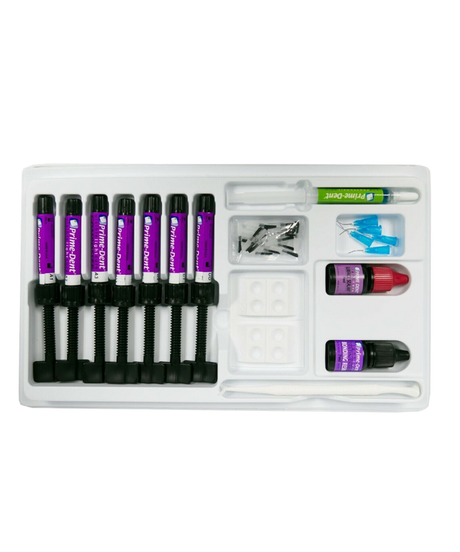 Prime-Dent - Micro-Hybrid Composite 7 Assorted Syringe Kit, VLC