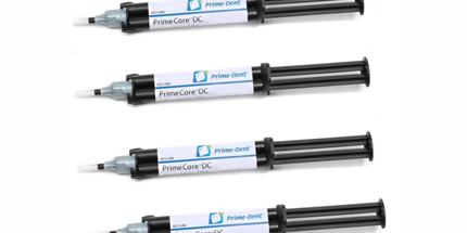 Prime-Dent - Prime Core DC Automix Dual Cure Core Build-Up Material, Shade Blue, Syringe Kit. Includes: