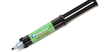 Prime-Dent - Dual Cure Composite Luting Cement, White Opaque, 10g Refill Syringe, 1/Pk.