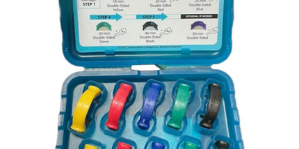 QwikStrip - Double-Sided Assorted Abrasive Strips, 10-pc Kit.