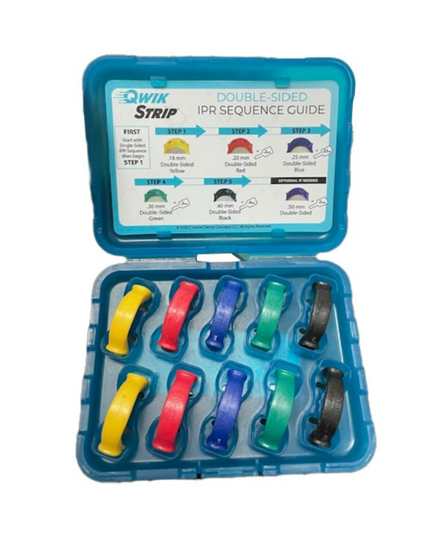 QwikStrip - Double-Sided Assorted Abrasive Strips, 10-pc Kit.