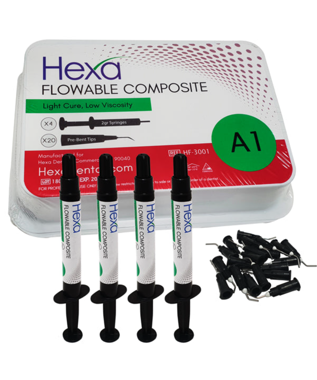 Hygedent - Flowable Composite, Kit 4 Syringes,  A1, HF-3001