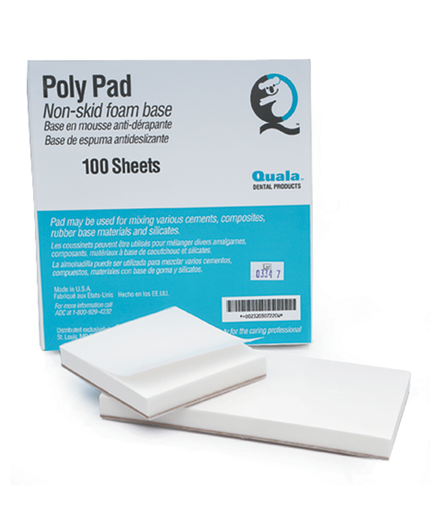 Quala - Mixing Pads, 3" x 3" Poly, 100/pad