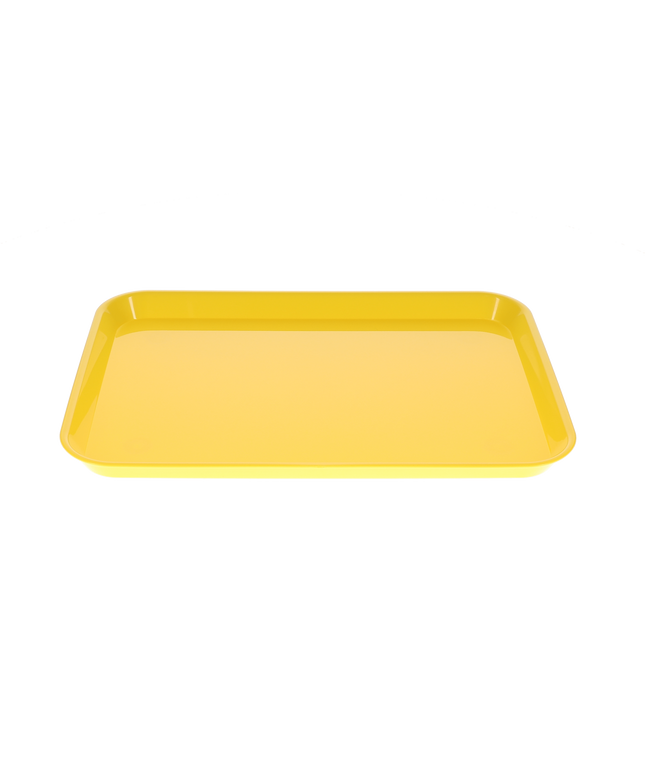 HSB - Set-up Tray Flat Size B (Ritter) - Yellow, Plastic, 13-3/8" X 9-5/8" X 7/8"- (Equiv 300BF-3)