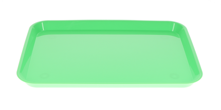 HSB - Set-up Tray Flat Size B (Ritter) - Green, Plastic 13-3/8" x 9-5/8" X 7/8" - (Equiv 300BF-4)