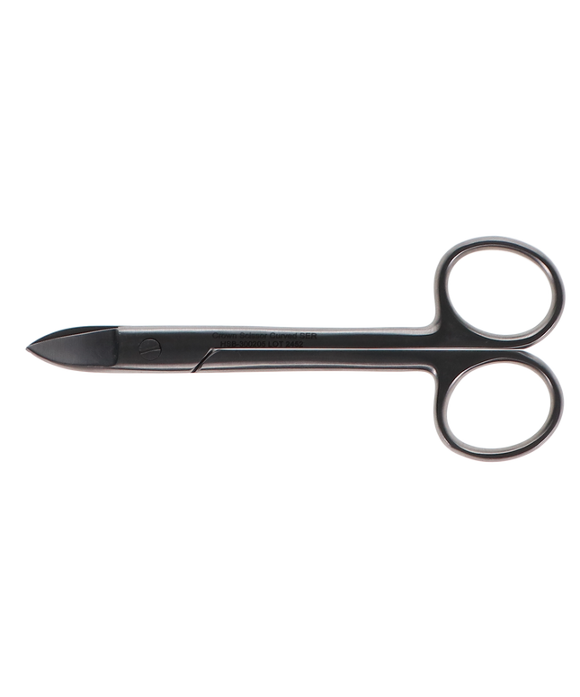HSB - Crown Scissor 4.5'' Curved Serrated