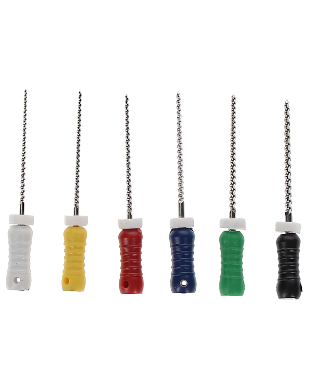 HSB - K-File, Flex-Type, Stainless Steel, 21 mm, # 45-80, Assorted, 6/Pk