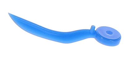 HSB - Dental Wedge with Hole - X-Small (11mm), Plastic, Blue. Pack of 100