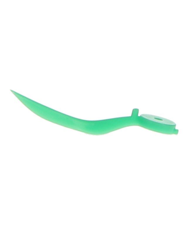 HSB - Dental Wedge with Hole - Small (13mm), Plastic, Green. Pack of 100