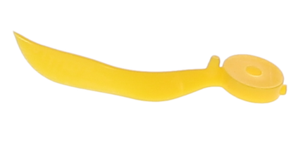 HSB - Dental Wedge with Hole - Medium (15mm), Plastic, Yellow. Pack of 100