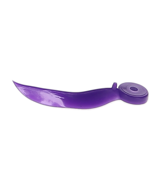 HSB - Dental Wedge with Hole - Large (17mm), Plastic, Purple. Pack of 100