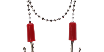 HSB - Bib Clip 3/Pk Chain Red