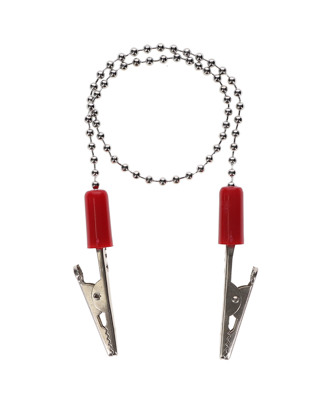 HSB - Bib Clip 3/Pk Chain Red