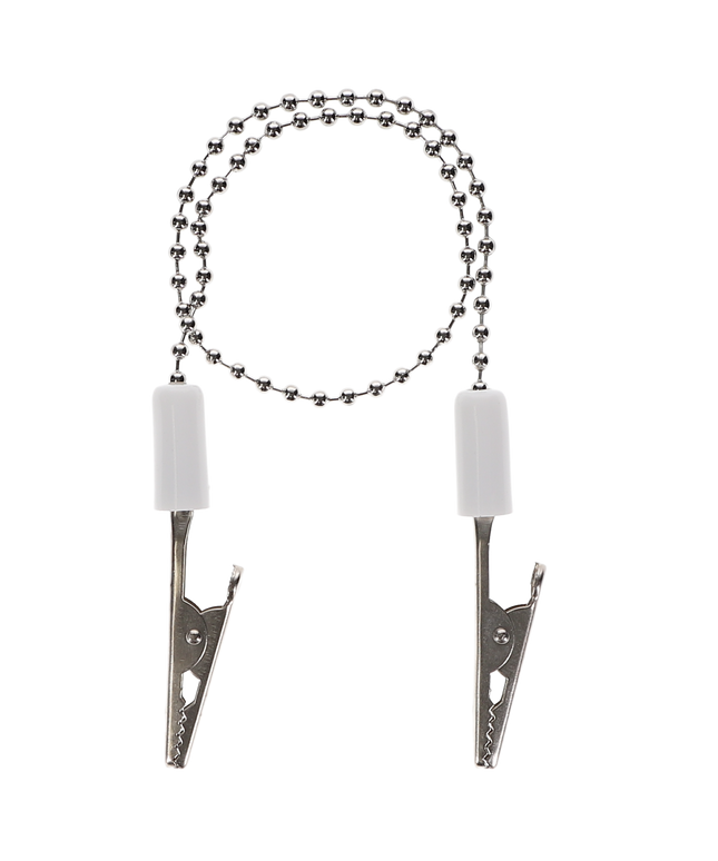 HSB - Bib Clip 3/Pk Chain White