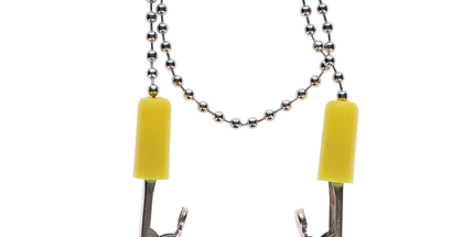 HSB - Bib Clip 3/Pk Chain Yellow