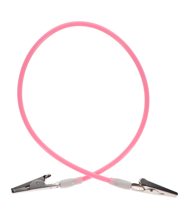 HSB - Bib Clip 3/Pk Plastic Non-Stretch Pink