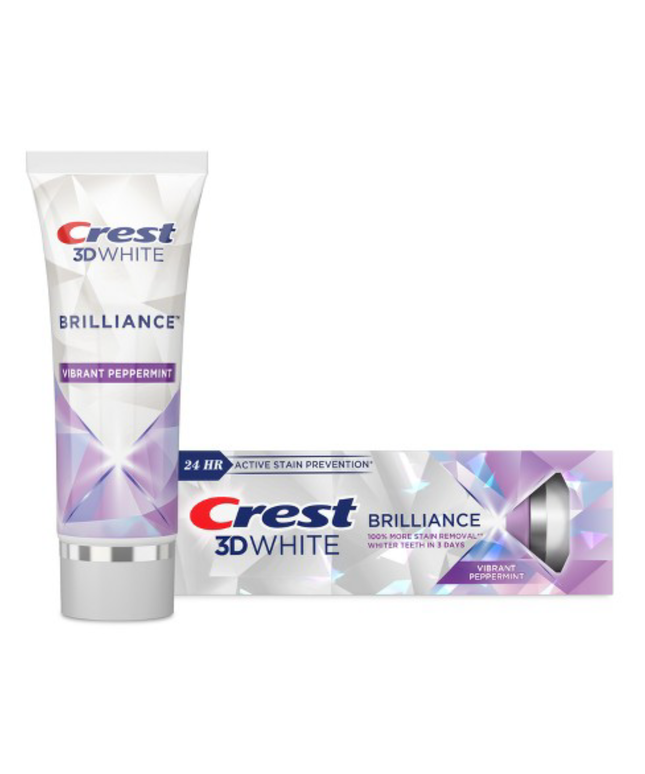 P&G - Crest 3D White Brilliance Toothpaste, Vibrant Peppermint, 4.6 oz Tube, 24/cs (Old #s 80701355, 80366214, 80345041)