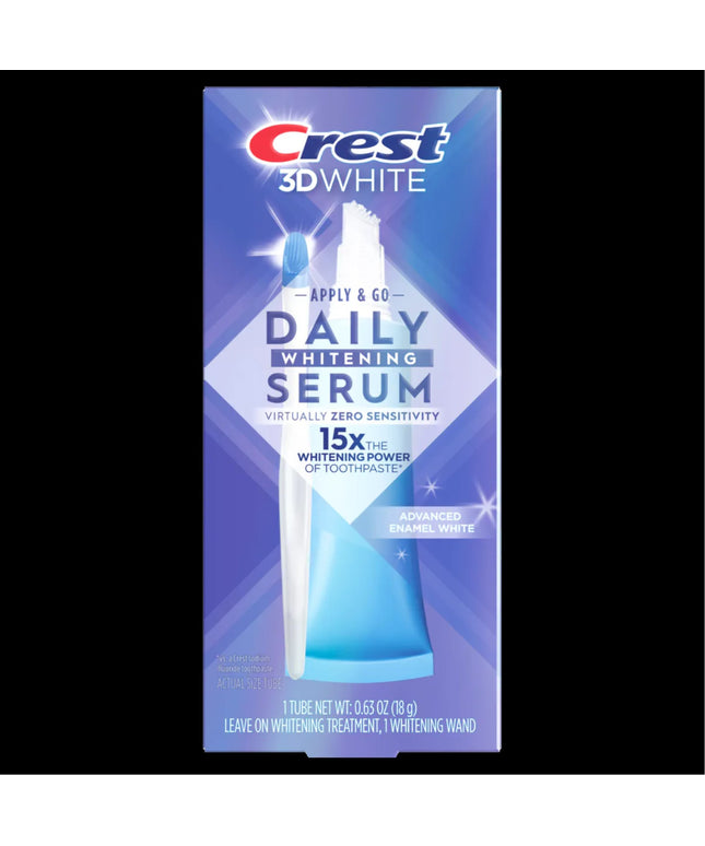 P&G - Daily Whitening Serum Leave-on treatment. Includes 18g tube, Applicator wand. 8/cs