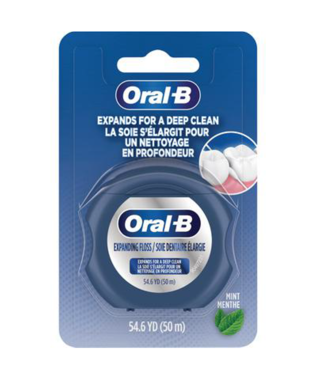 P&G - Expanding Floss, 50M Spool, Mint, 6/ctn