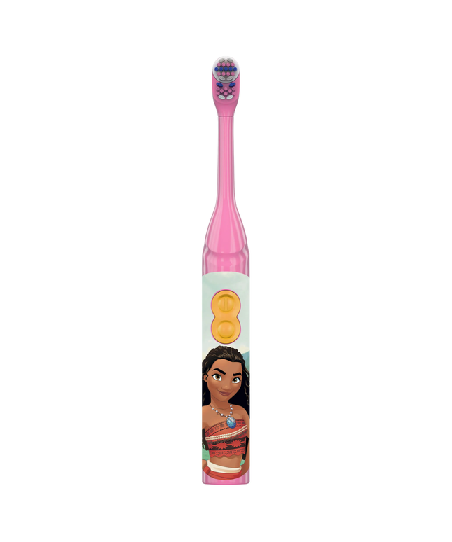 P&G - Disney Moana Princess Battery Toothbrush, Disposable. Includes Duracell Battery, 4/bx (Old Prod #s 80330253, 80292448)