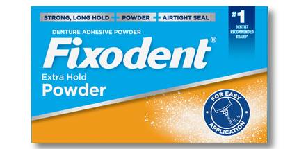 P&G - Fixodent, Extra Hold Denture Adhesive Powder, 2.7oz, 24/cs