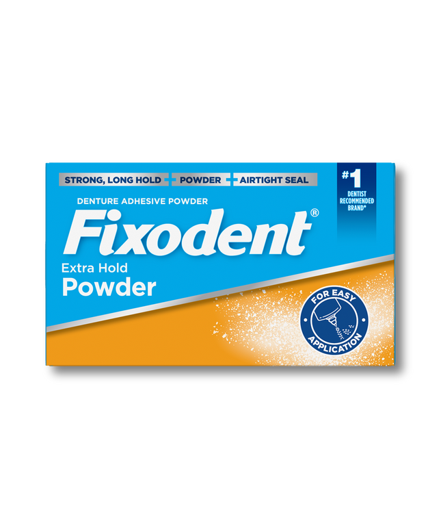 P&G - Fixodent, Extra Hold Denture Adhesive Powder, 2.7oz, 24/cs