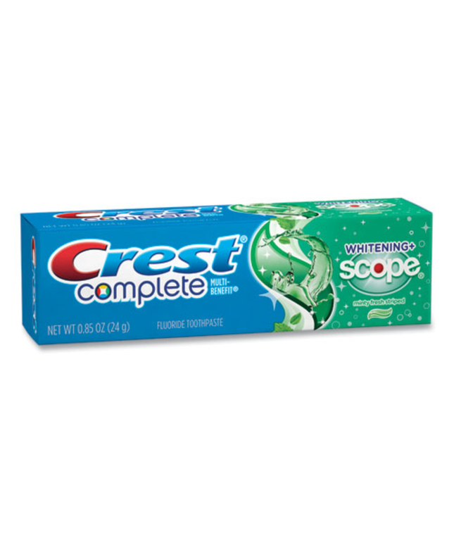 P&G - Crest Complete Toothpaste, Whitening with Scope, .85 oz, 36/cs