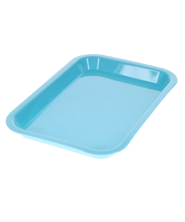HSB - Set-up Tray Flat Size F - Baby Blue, Plastic, 9-5/8" X 6-5/8" X 7/8" - (Equiv 300FMS-2PS)