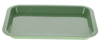HSB - Set-up Tray Flat Size F - Neon Green, Plastic, 9-5/8" X 6-5/8" X 7/8" - (Equiv 300FMS-4)