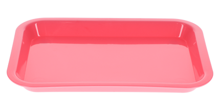 HSB - Set-up Tray Flat Size F - Neon Pink, Plastic, 9-5/8" X 6-5/8" X 7/8" - (Equiv 300FMS-6)