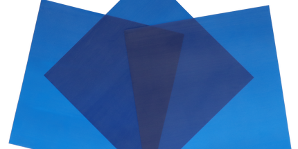 HSB - Rubber Dams, Latex, 6" x 6", Heavy Gauge, Blue, 36/Pk